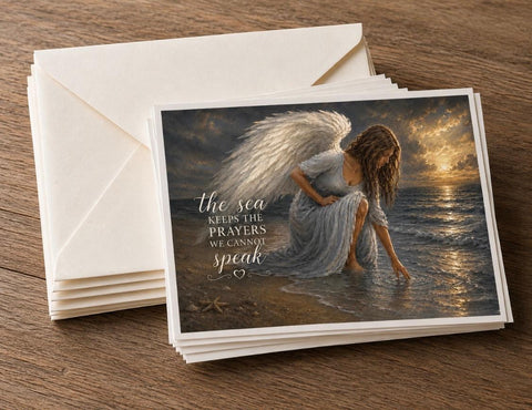 Angel Touching Water Notecards