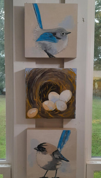 DIY  #B6  Nest with Bird Eggs