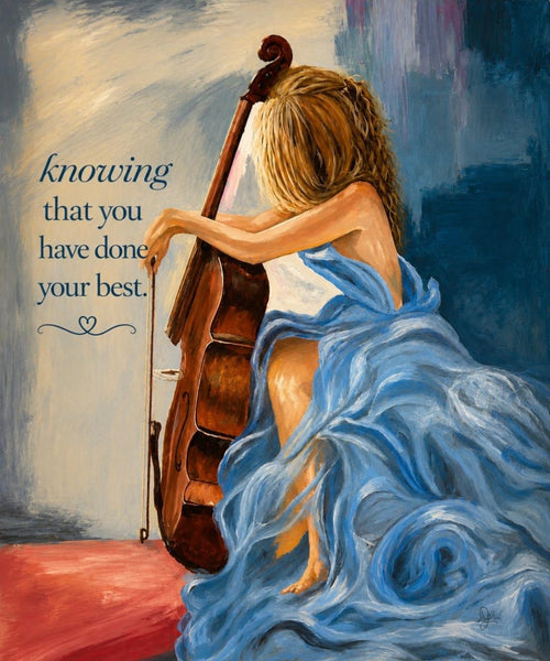 Canvas Print 11" X 14" - Girl with Cello - (Healing Art)