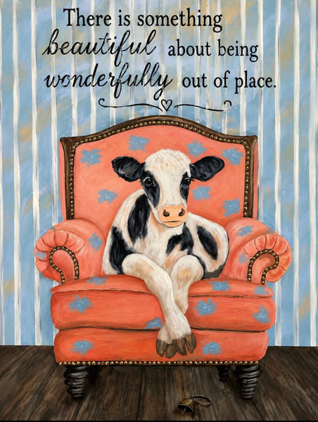 500 Piece Designer Puzzle - Relaxing Cow