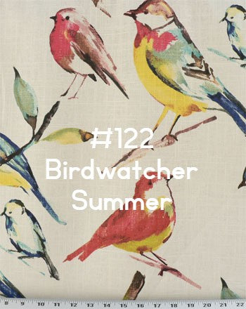 Roman Shade Bird with Burlap Banding #3P118