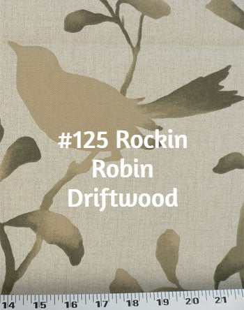 Roman Shade Bird with Burlap Banding #3P118