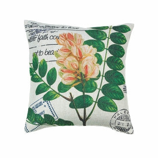 #C44 Pillow, Botanical  17 x 17