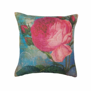 #C63 Pillow, Pink Rose  17 x 17