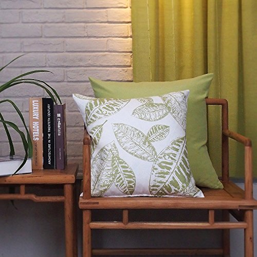 Phantoscope New Living Blue&Green Decorative Throw Pillow Case Cushion Cover Set of 4