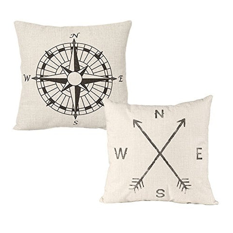 Pack of 2 Decorative Throw Pillow Covers 18 x 18 Cushion Cover for Home Décor