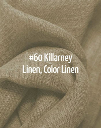 Roman Shade #380  Linen Relaxed Roman, Lined & Monogrammed