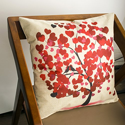 Under the Tree Throw Pillow Covers Decorative Pillowcases 18x18inch (4 pieces set)
