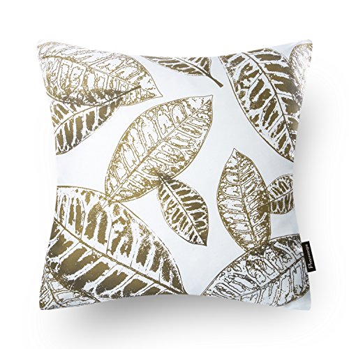 Phantoscope New Living Series Coffee Color Decorative Throw Pillow Case Cushion Cover Set of 4