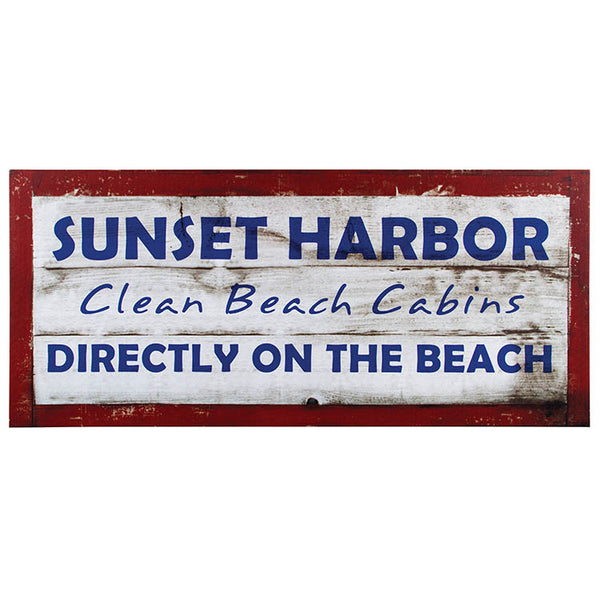 #72459 Sunset Harbor Sign Canvas
