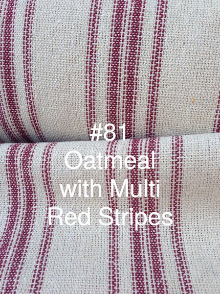 Etsy Info - KIT #096 (French "Grain Sack", Unlined) Roman Shade