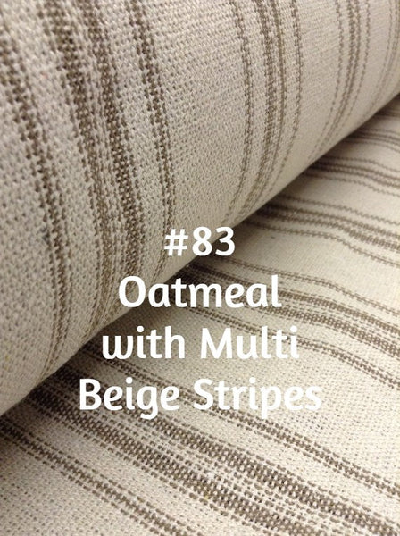 Etsy Info - KIT #096 (French "Grain Sack", Unlined) Roman Shade