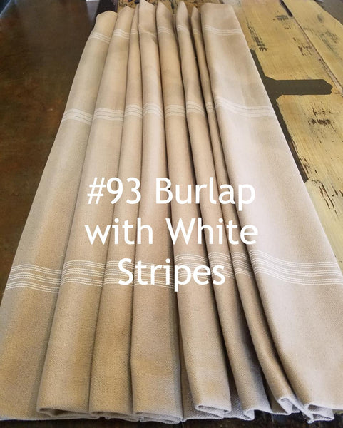 KIT #096 (French "Grain Sack", Unlined) Roman Shade - Make Your Own & See How Much You Save