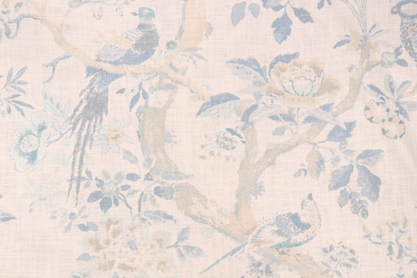 Roman Shade #118 (Birds with Burlap Ribbon)