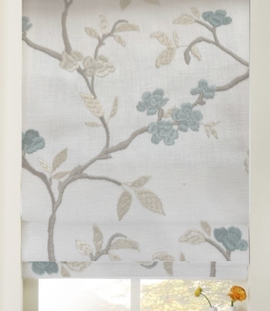 NEW Embroidered Roman Shade #500