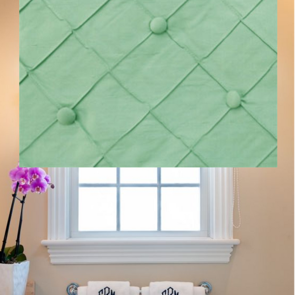 Roman Shade #067  (Silk with Buttons)