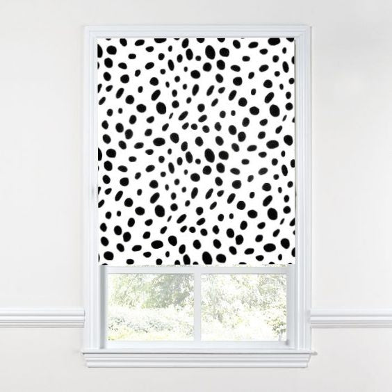 Etsy Info Roman Shade #373 (Black Dot)