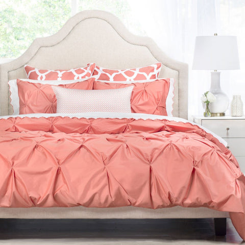 #C1j Coral Valencia Pintuck DUVET Cover Only