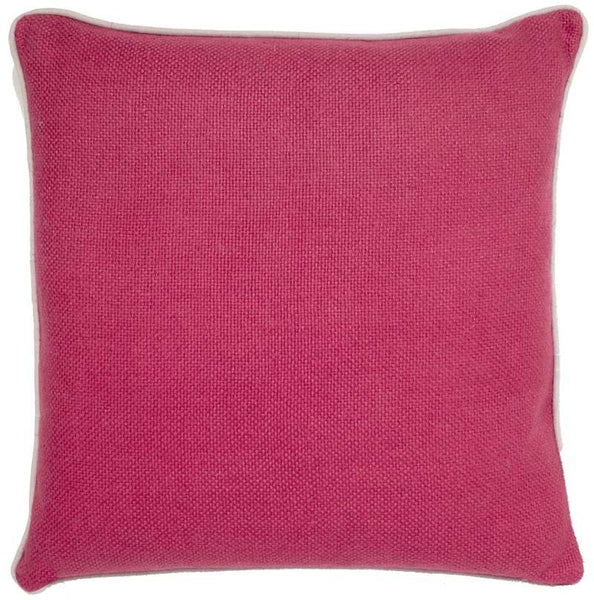 #C905 Red Basket Weave PILLOW 22 x 22
