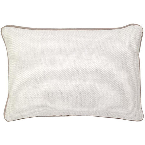 #C917 White Basket Weave PILLOW 14 x 20