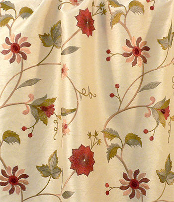#2P550 {Ivory Colors} Faux Silk Curtain (Use Discount Code)