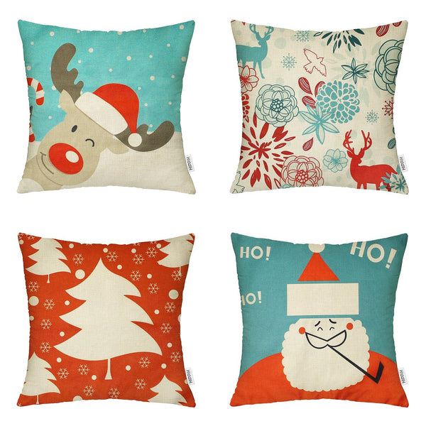 TP129  Christmas Tree Throw Pillows Group