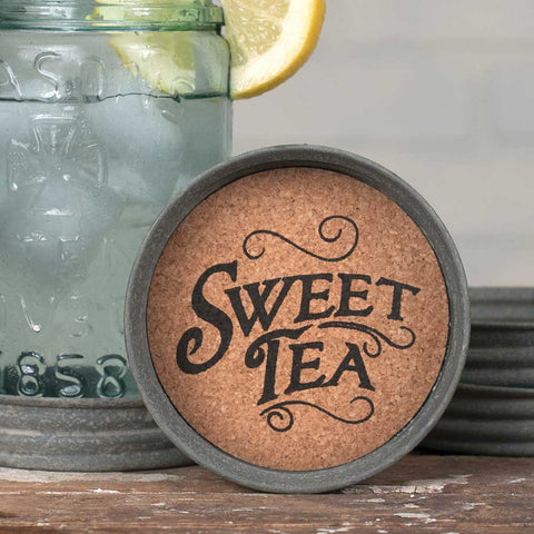 Mason Jar Lid Coaster - Sweet Tea (4)