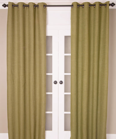 #P171 Green Burlap Curtain (Use Discount Code) Pay 1/2 Down