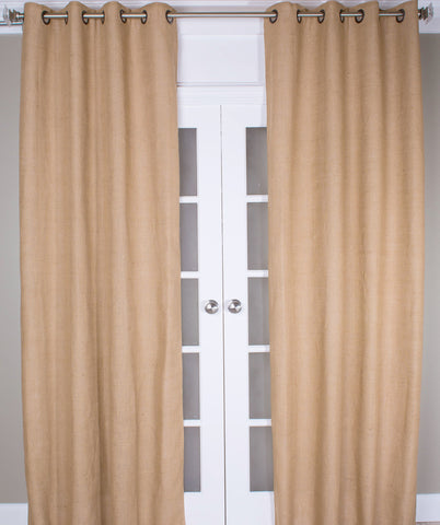#P171 Natural Burlap Curtain (Use Discount Code) Pay 1/2 Down