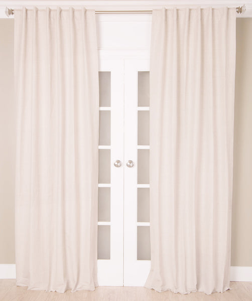 #P505 White Linen Curtain (Use Discount Code) Pay 1/2 Down