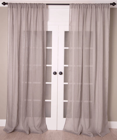 #P520 Asphalt Sheer Curtain (Use Discount Code)