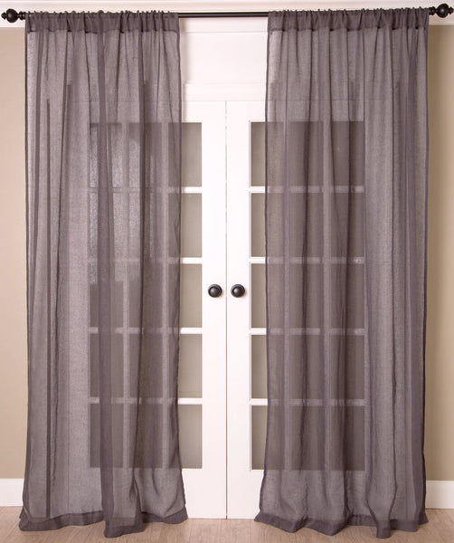 #P520 Pewter Sheer Curtain (Use Discount Code)