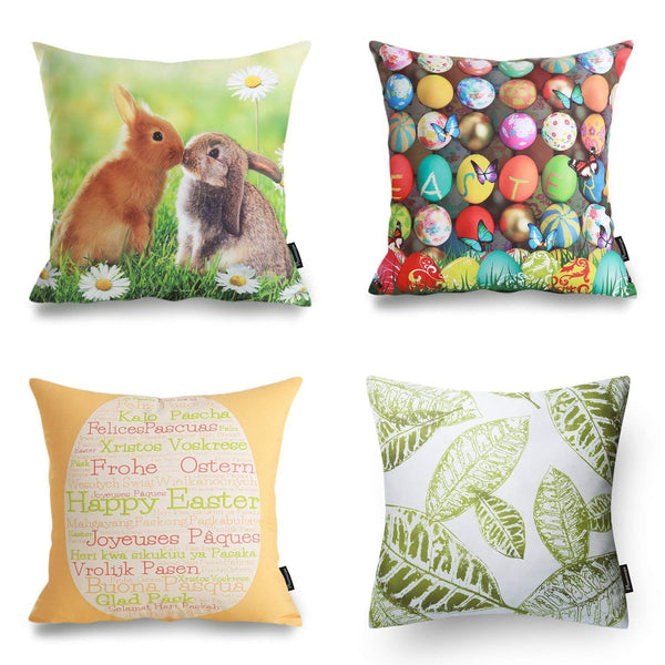 TP22 Colorful Easter Throw Pillows Group