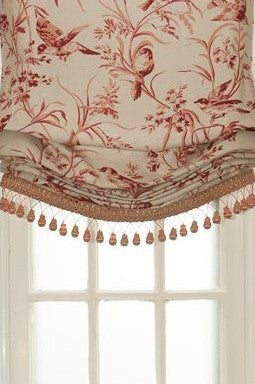 #157 Roman Shades with BIRDS (slats)  YOU PAY 1/2 DOWN