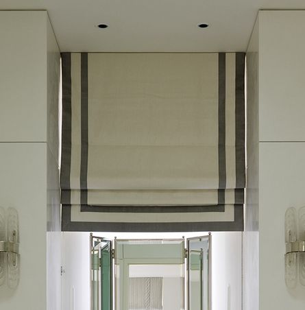 ENDS JULY 25th #Pinterest Special 079  - Roman Shade with 2 Rows of Ribbon (tucks)