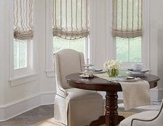 $158.00 Roman Shade French "Grain Sack" Relaxed Unlined #2P097