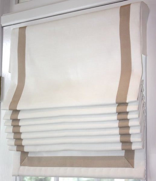 Etsy Info #SF101 SOFT FOLDS Roman Shade with Ribbon (slats)