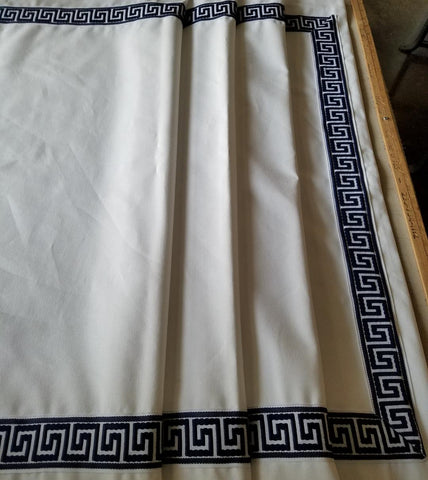 $218.00 Roman Shade with Fabulous Grecian Trims #3P123