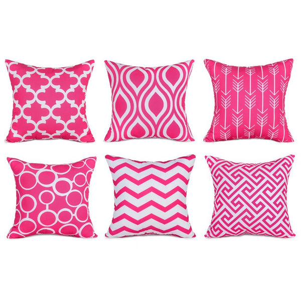 TP14 Pink Throw Pillows Group