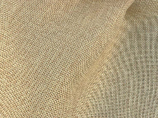 #P2015 Double Window BURLAP Look-A-Like Fabric PLEATED DRAPES