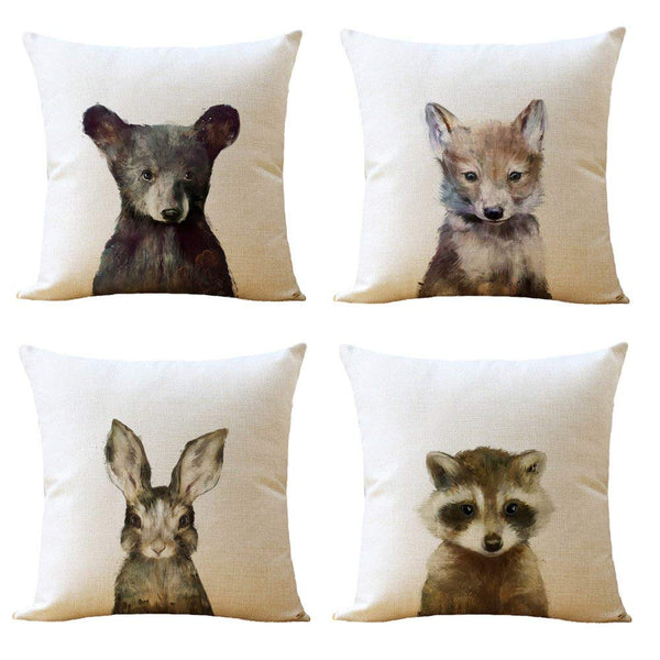 TP84 Baby Animals Throw Pillows Group